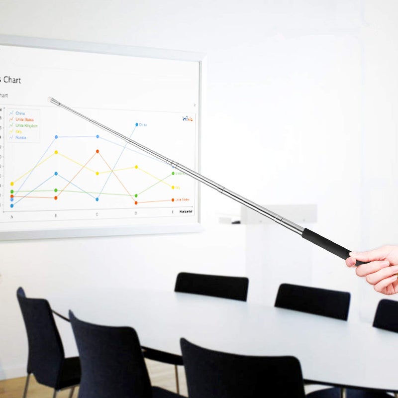 Virtue morals 3 Pcs Telescopic Teachers Pointer, Retractable Pointer Whiteboard Pointer for Teachers Coach Presenter Classroom, Extends to 39 Inches - Image 5